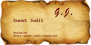 Gunst Judit névjegykártya
